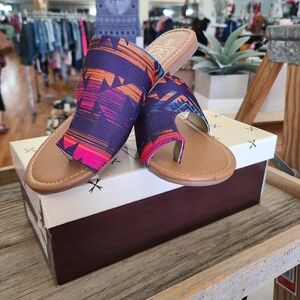 Everglades Colorful Sandal Size 6